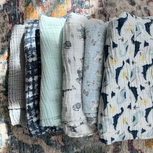 Baby boy swaddle bundle